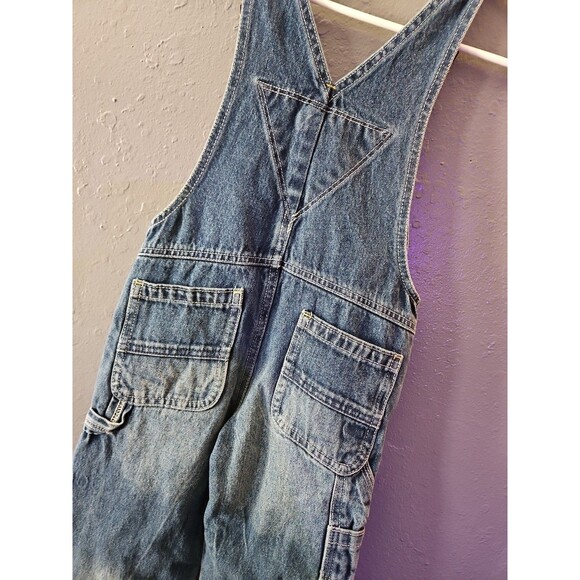 Genuine Kids Osh Kosh Overalls Size 4T 24" Waist Blue Denim Jean Overalls (A286) - Picture 6 of 8
